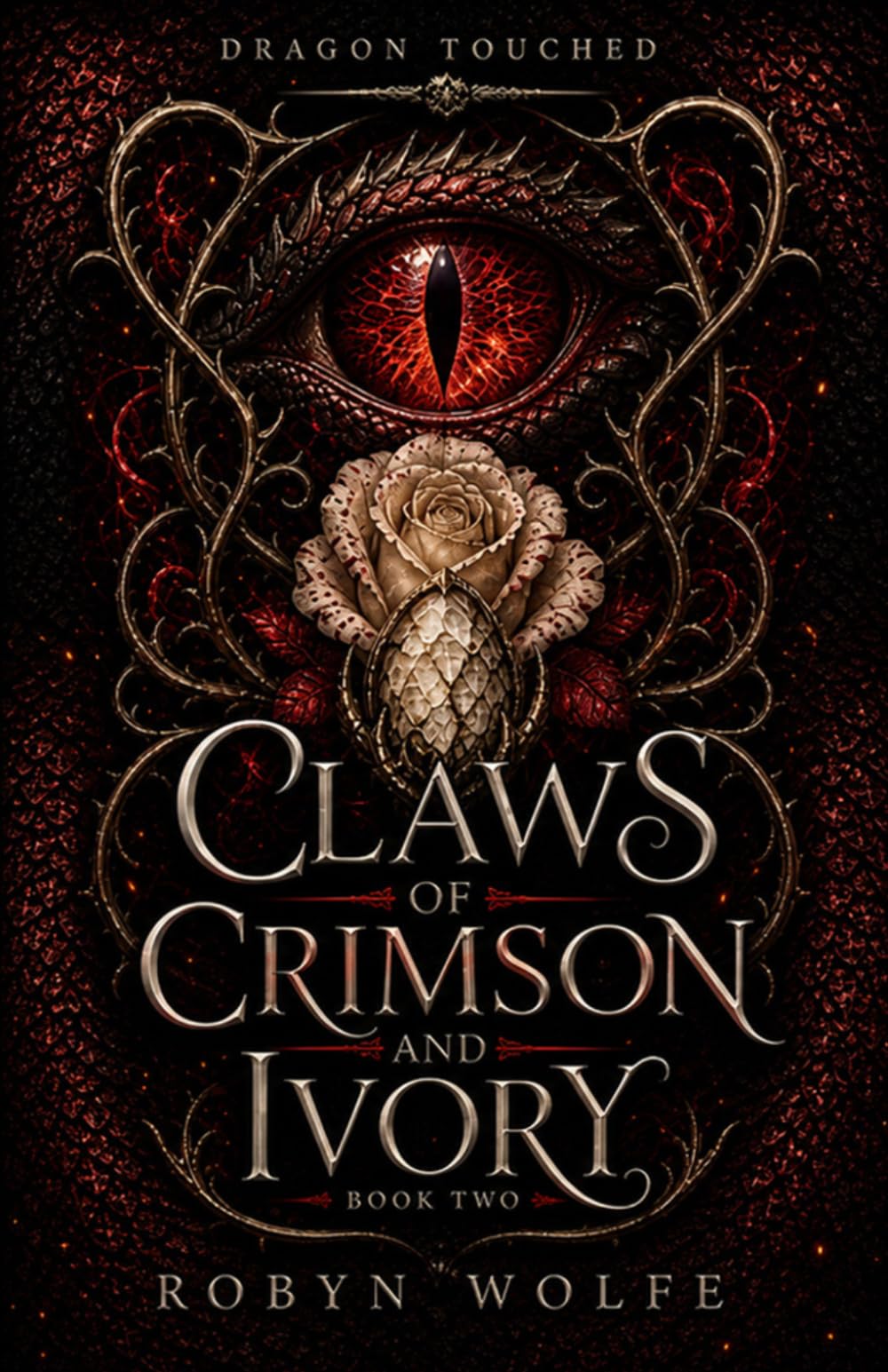 Claws of Crimson and Ivory: An Epic Romantasy (Dragon Touched)