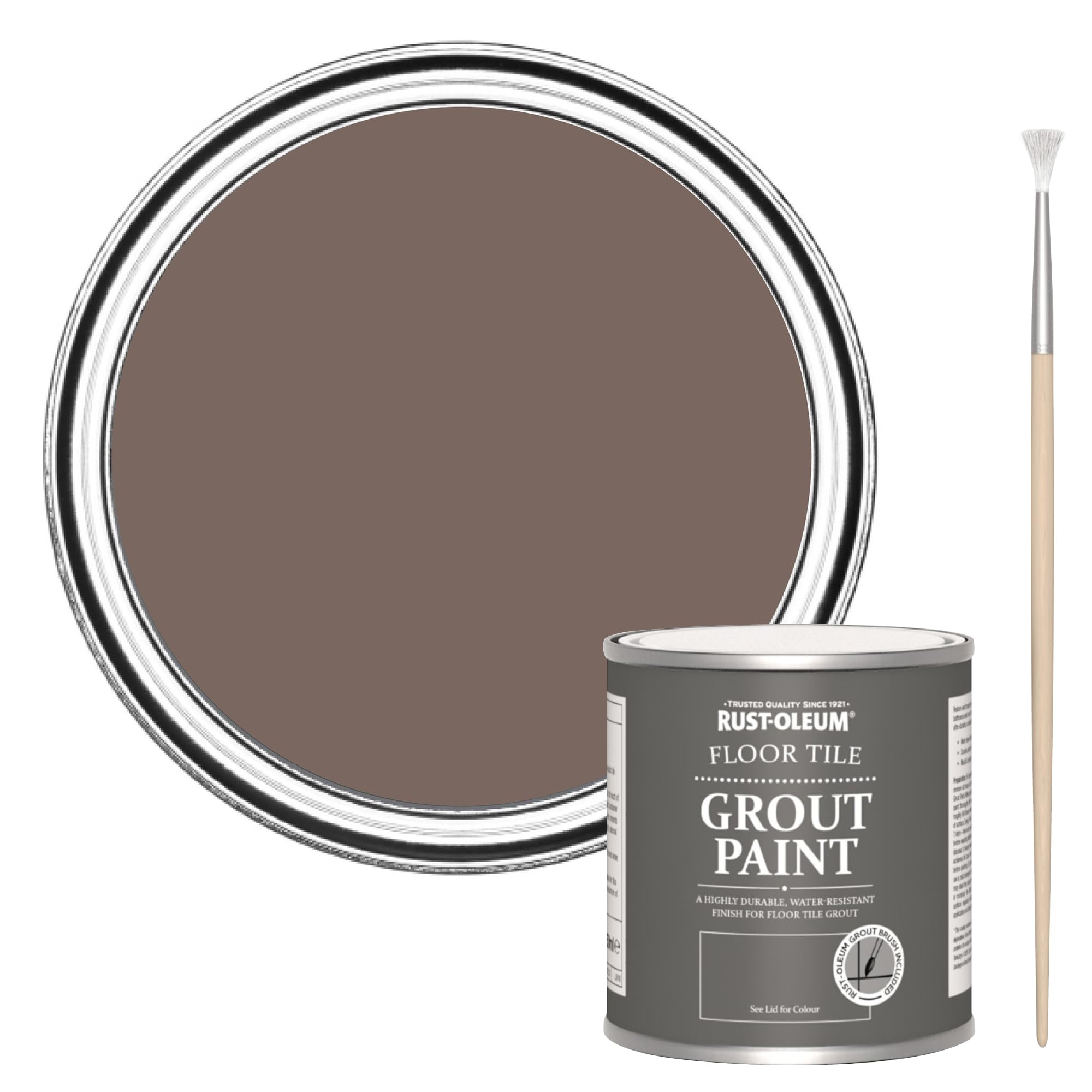 Rust-Oleum Brown Floor Tile Grout Paint - River’s Edge 250ml