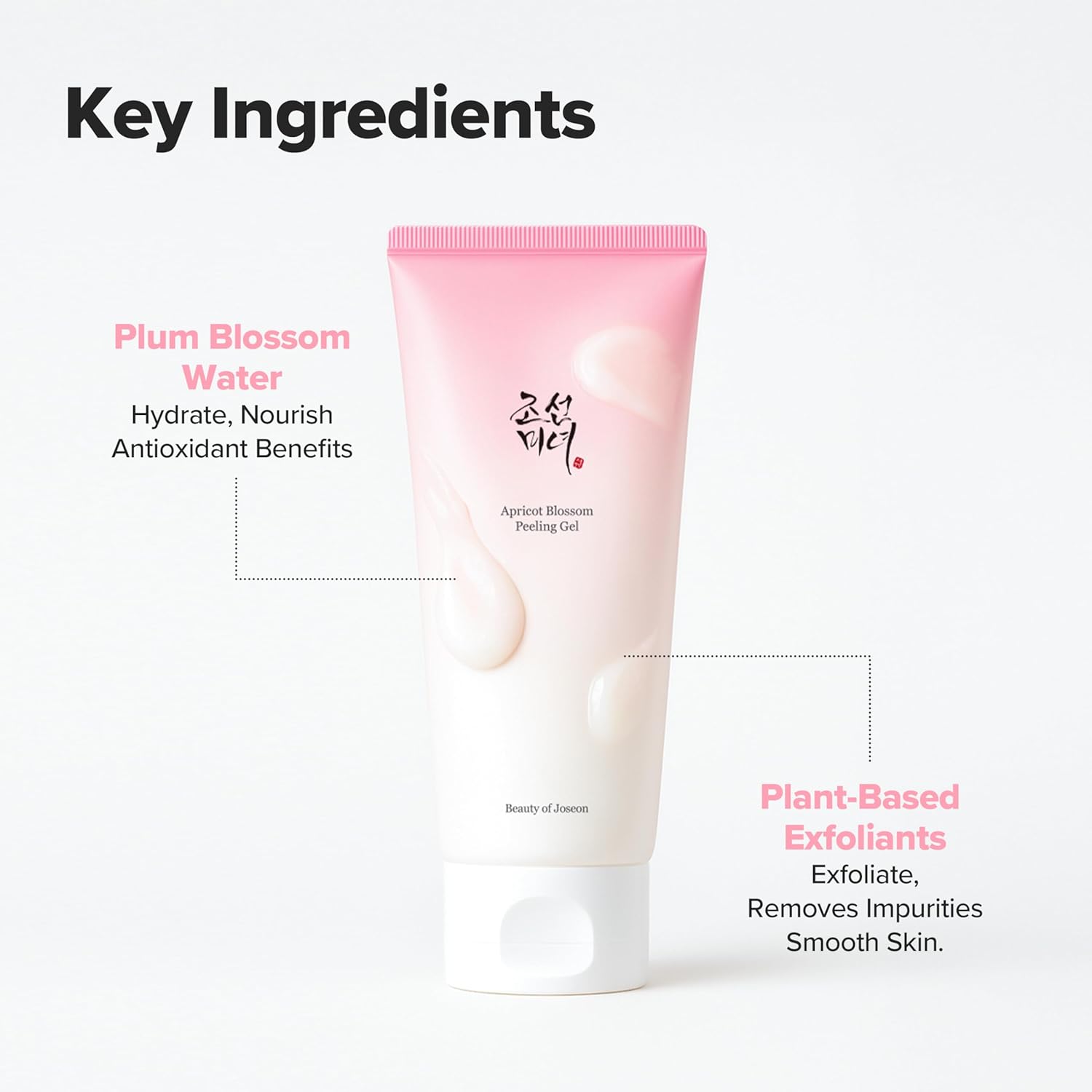 Beauty of Joseon Apricot Blossom Peeling Gel Soft Exfoliating Face and Body Scrub Dead Skin Cells Remover for All Skin Types, Korean Skincare for Men Women, 100ml, 3.38 fl.oz - Image 5