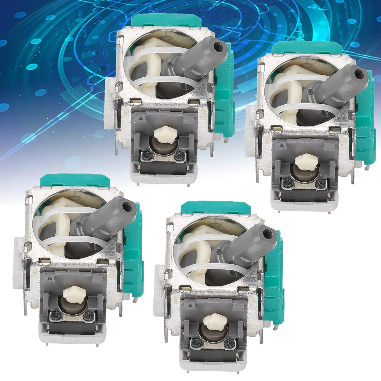 Joystick Sensor Module, 4Pcs Analog Potentiometers 3D Thumb Handle Replacement Control Joystick Sensor 3D Joystick Sensor Easy to Install for Xbox One Thumbstick