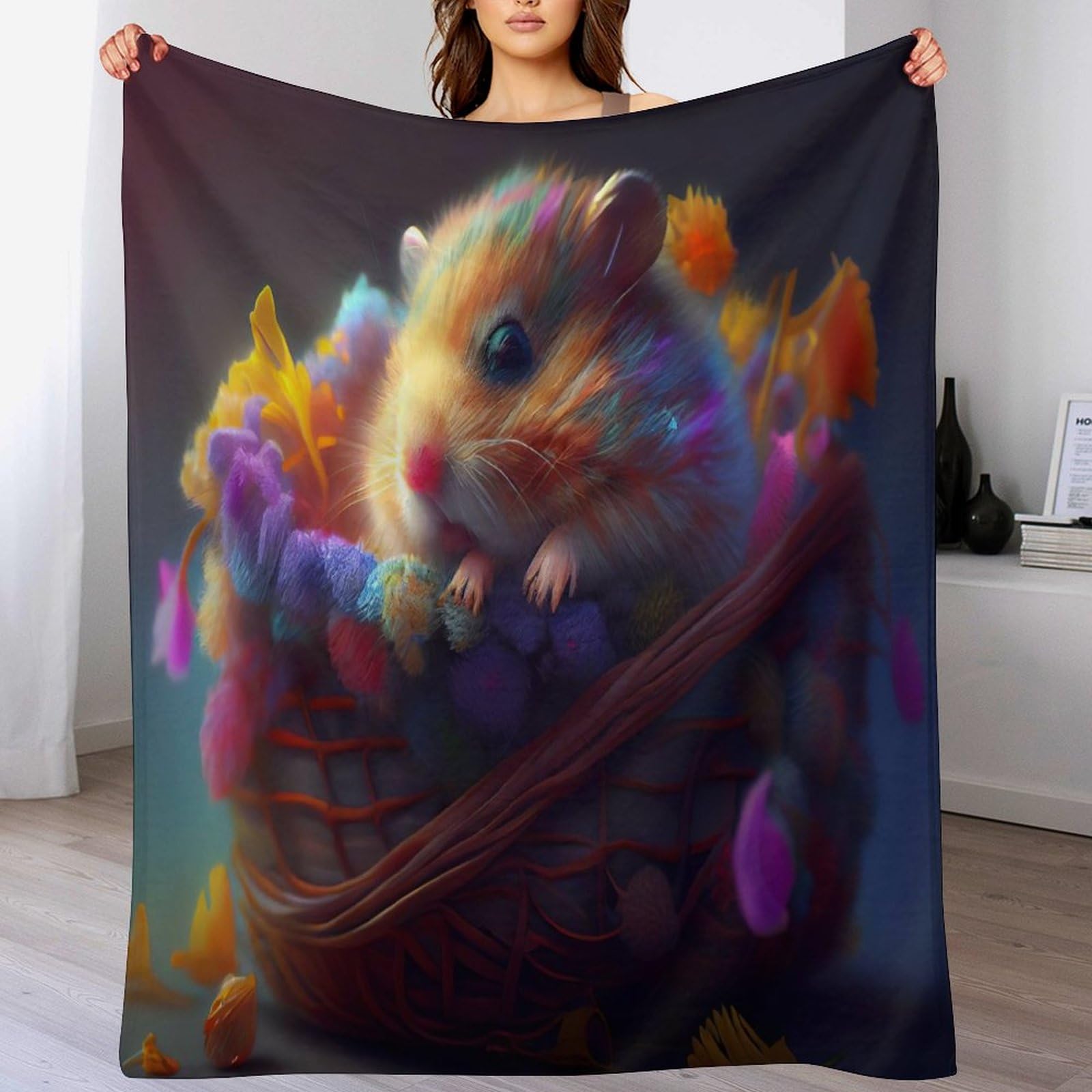 Couverture polaire hamster légère et chaude pour éliminer les frissons