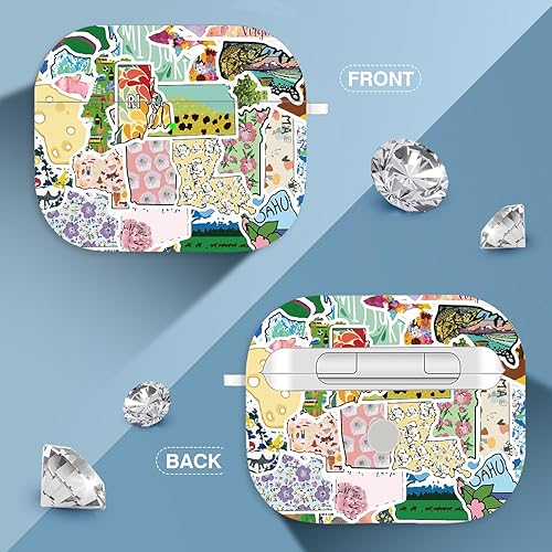 Vista 74 de Maxjoy for AirPods 2nd Generation Case, Unique Design Hard Protective Shockproof Airpods Case Cover with Keychain Compatible with Apple AirPods Sea