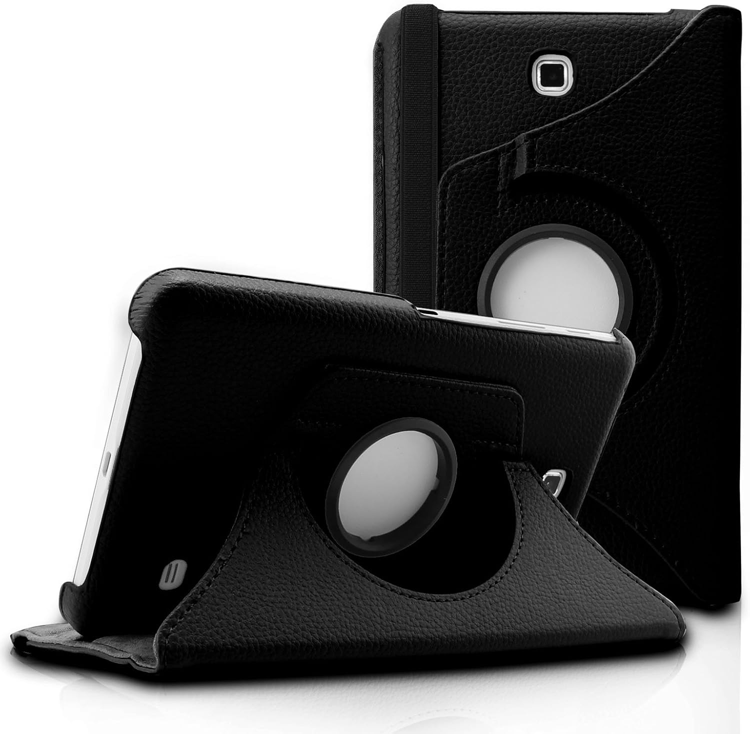 Infiland Samsung Galaxy Tab 4 7.0 Case, PU Leather 360° Rotating Stand Case Cover for Samsung Galaxy Tab 4 7-Inch/Galaxy Tab 4 Nook 7.0 (Galaxy Tab 4 7.0, Black)