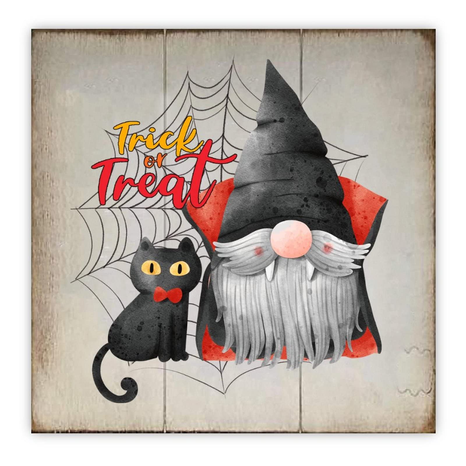 Cadeau de pendaison de crémaillère : panneau bois Halloween