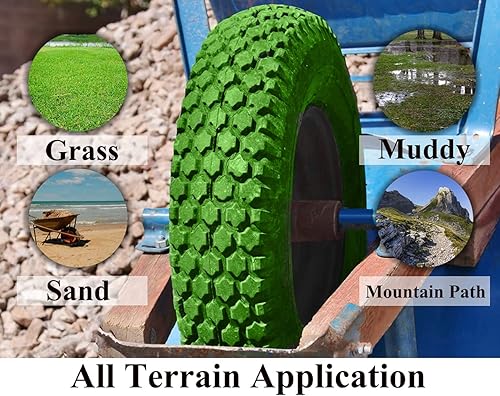 Miniatura 5 de Neumáticos para carretilla 4.804.00-8 con rodamiento de rueda de 58 y 34, cubo de 3.5-6 pulgadas, libre plano, rueda de repuesto de neumáticos de