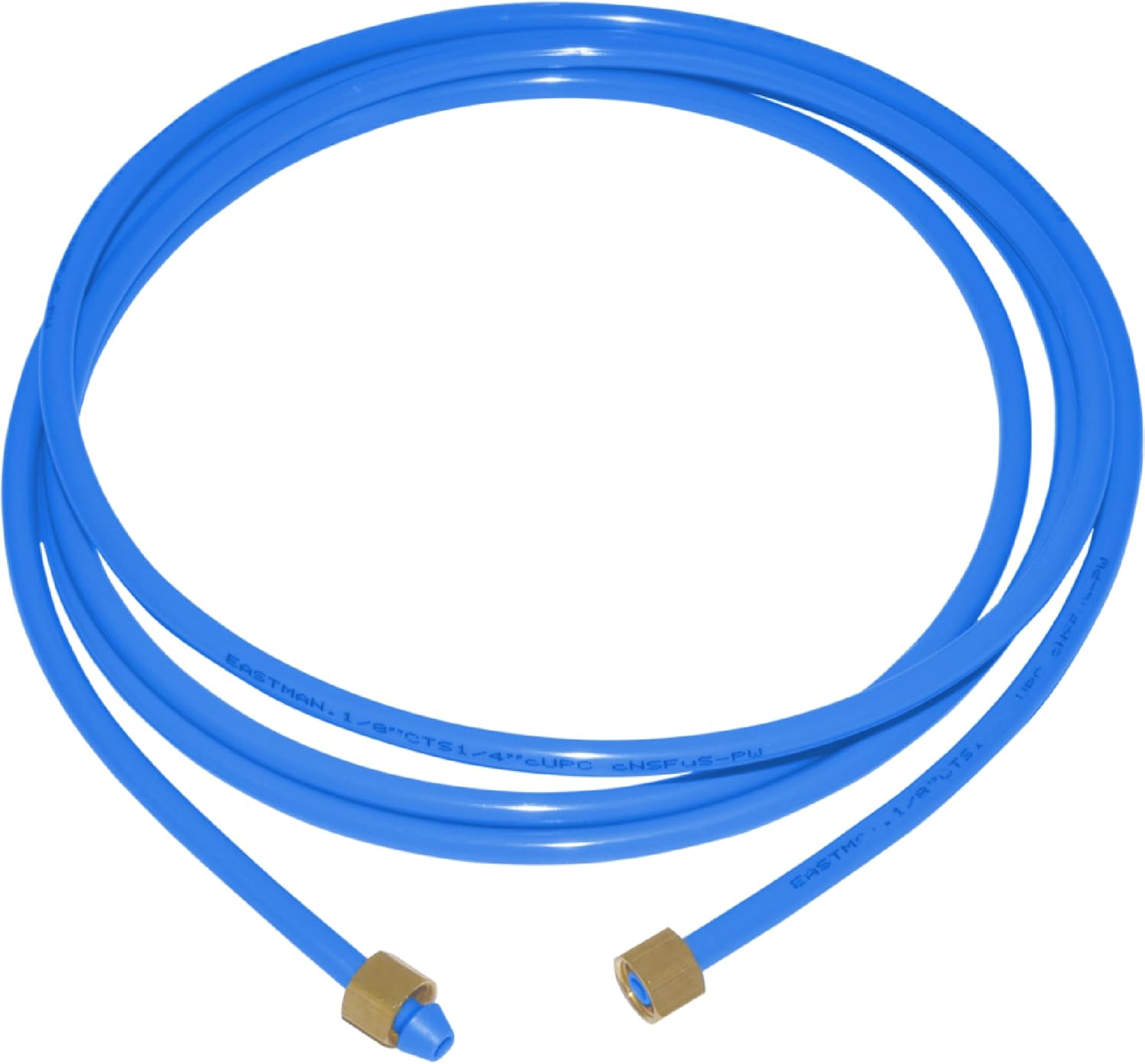 Eastman 8 Foot Flexible PEX Ice Maker Water Connector with Brass Nuts, 48316