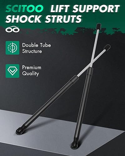 Vista 613 de SCITOO PM1017 - Soportes de elevación de 17.8 pulgadas para Hyundai Santa Fe 2007-2012 trasero izquierdo y derecho Liftgate Shock Struts 2pcs