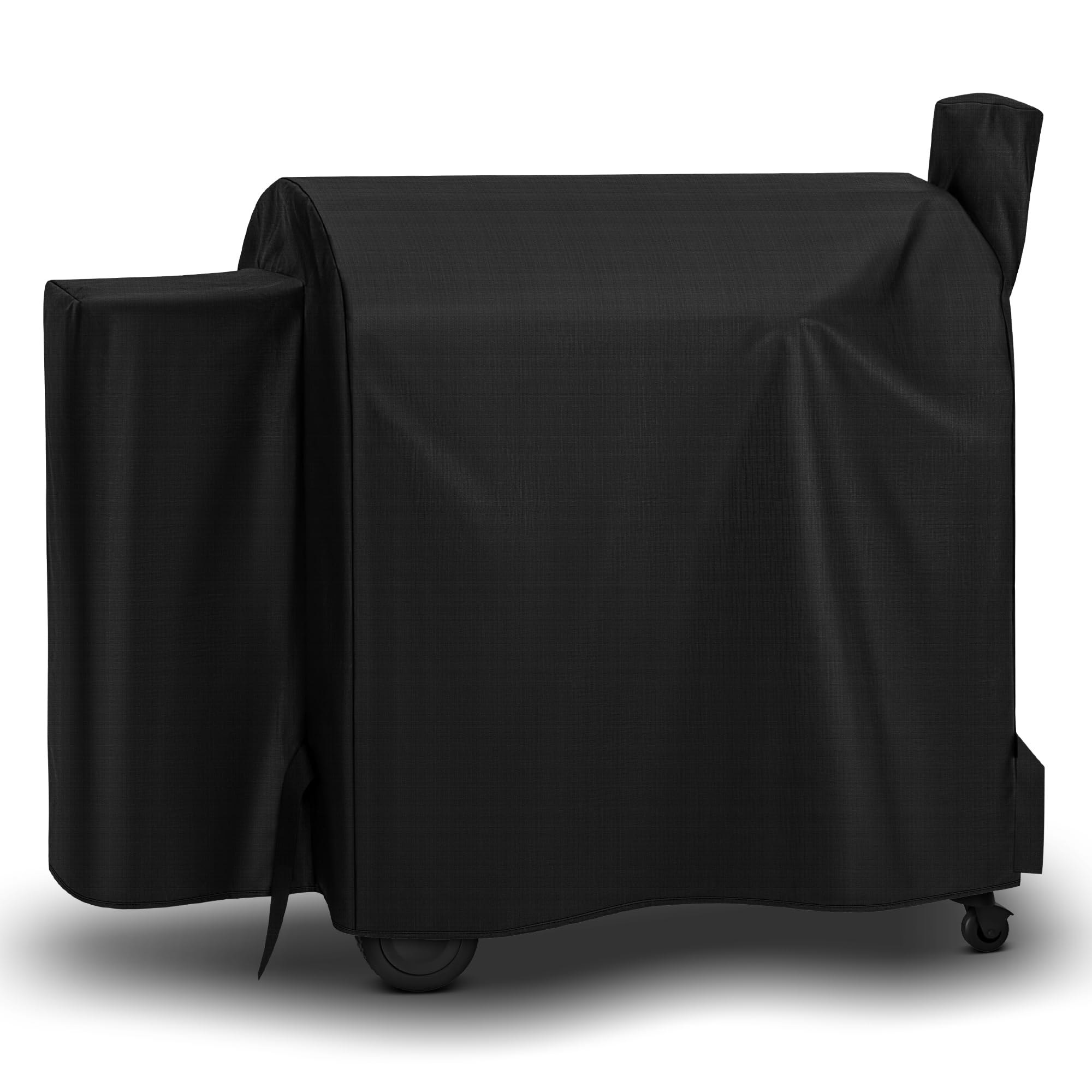SunPatio Outdoor Waterproof Pellet Grill Cover Compatible with Traeger 34 Series Wood Pellet Grill and Smoker, Texas and More Full Length BBQ Barbecue Cover, All Weather Protection, Black