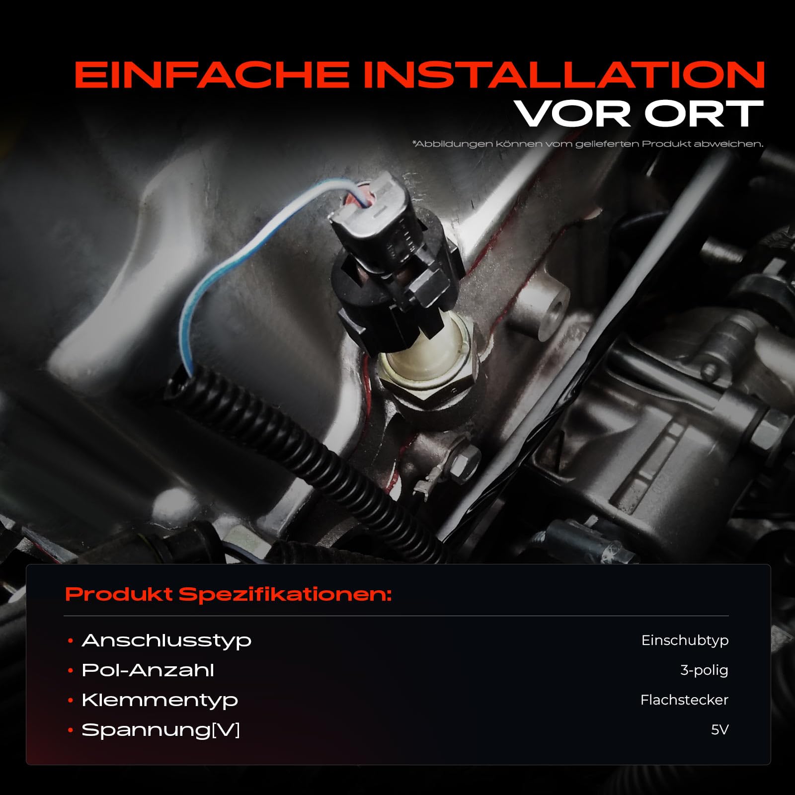 Frankberg Differenzdrucksensor Abgasdruck 3-polig Kompatibel mit S.a.n.d.e.r.o II C.a.p.t.u.r I Clio IV Duster Logan II LodG.Y Juke Kadjar Pulsar Schrägheck Replace# 223650901R