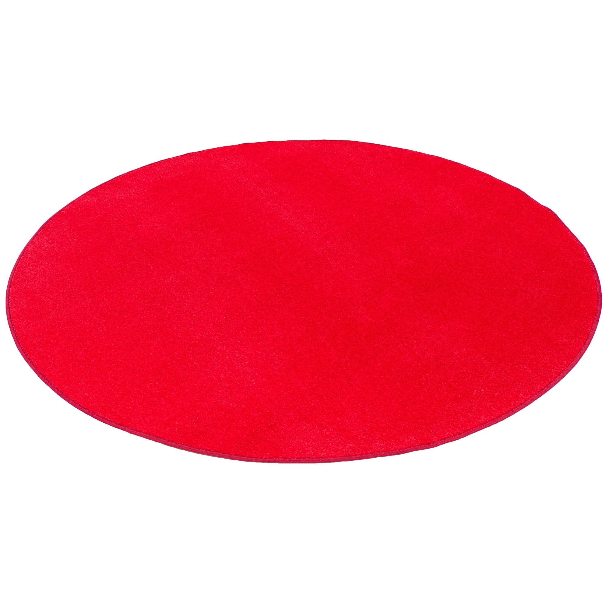 Snapstyle Joy - Tappeto Trend Velours - Rosso Vivo - Rotondo - 4 Dimensioni