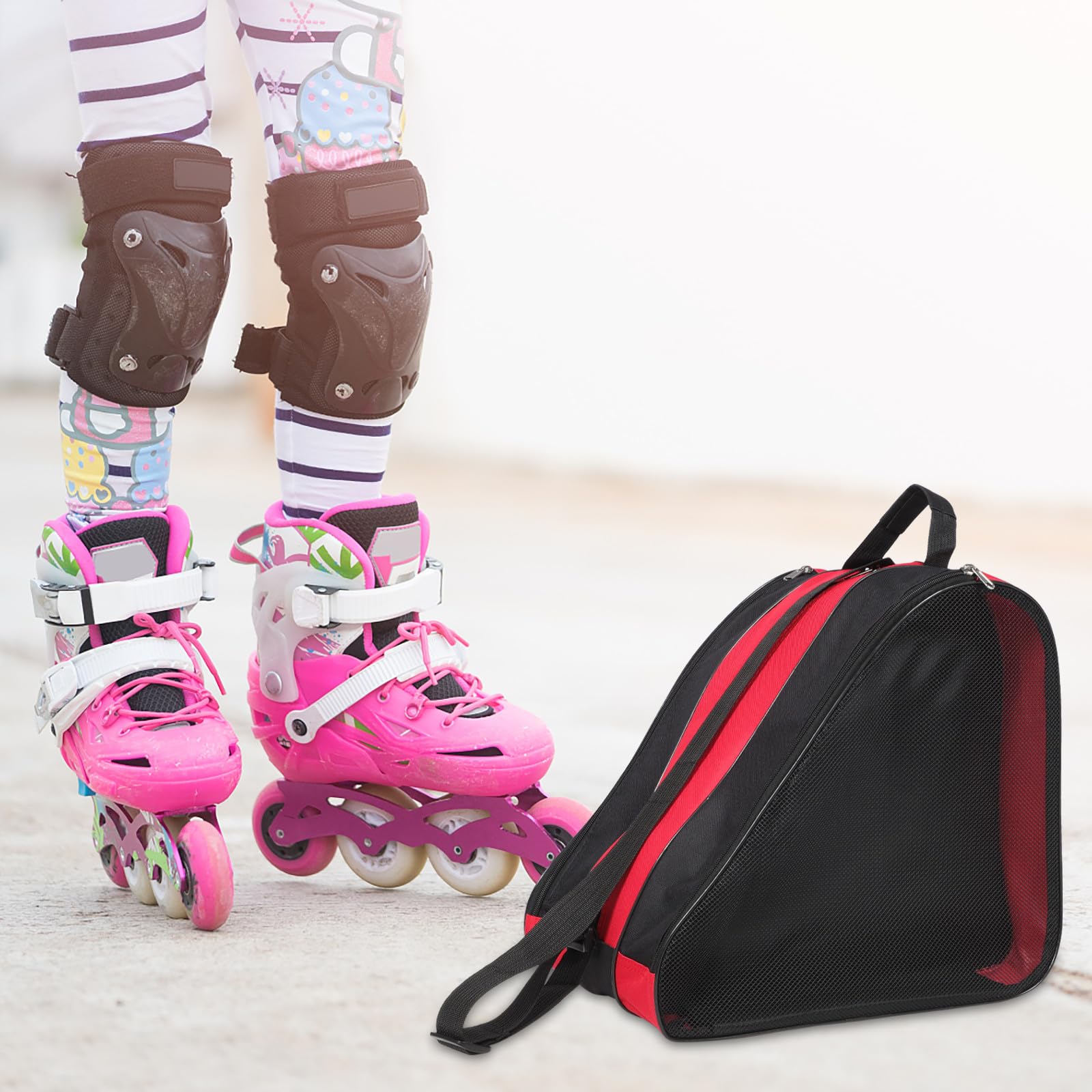 GLEAVI Bolsa para Patines Cuerda para Llevar, de Tela Oxford Resistente, 2 Piezas Reutilizables para Guardar y Transportar Zapatos de Skate