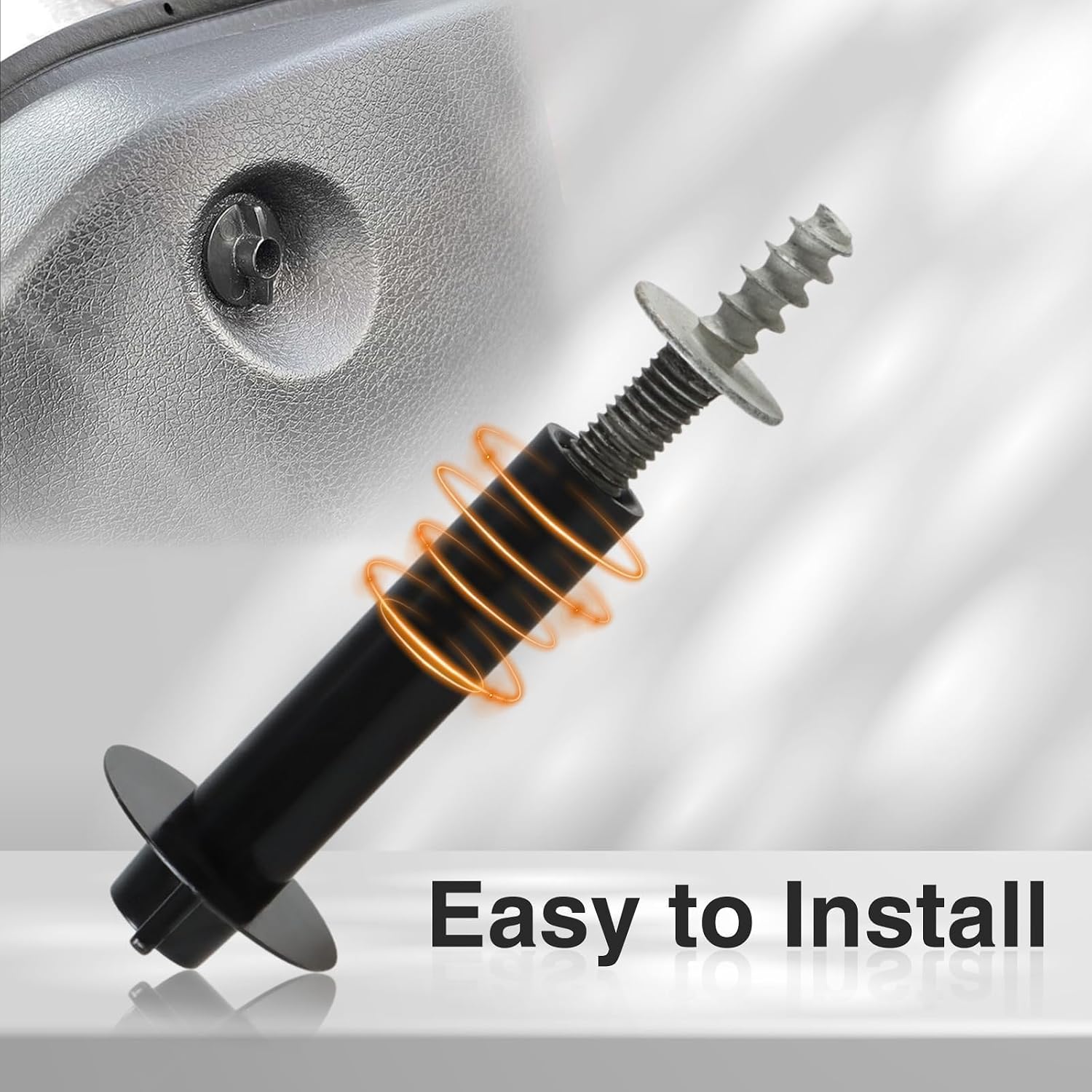 2PCS Improved Trunk Trim Panel Fastener Clip Screw Nut Compatible with Ford Mustang 2005 2006 2007 2008 2009 Replace#: W711285-S300