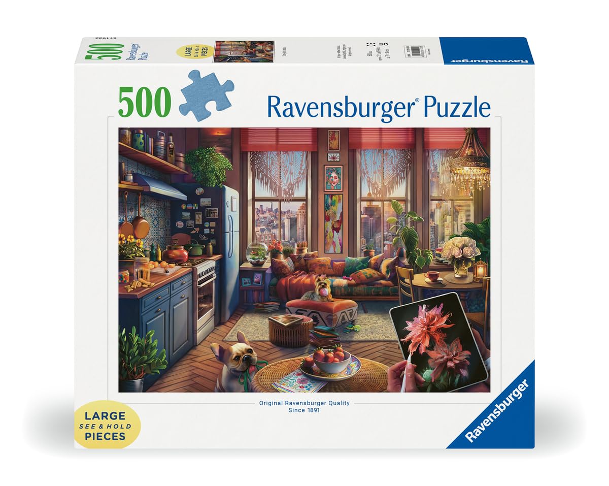 Ravensburger - Puzzle 500 pièces - Grandes pièces - Studio bohème