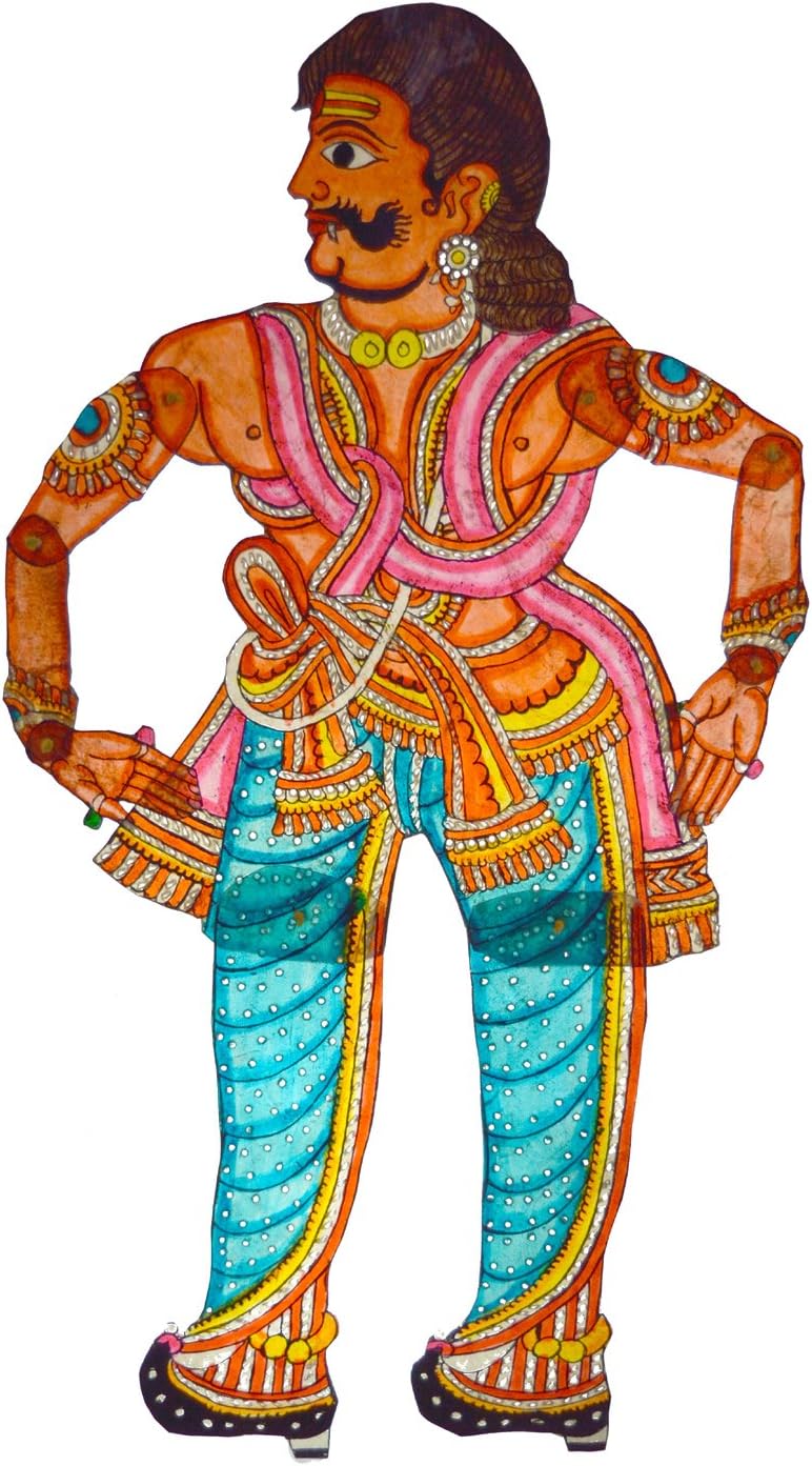 Handpainted Leather Foldable Puppet Kumbhkaran