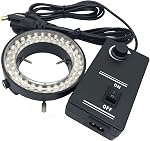 FainWan Digital Microscope Accessories 60 LED Adjustable Ring Light Illuminator Lamp for Stereo Zoom Microscope