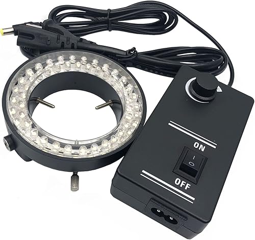 Miniatura 2 de FainWan Accesorios de microscopio digital 60 LED Anillo ajustable Luz Iluminador Lámpara para Microscopio de Zoom Estéreo Microscopio Accesorios