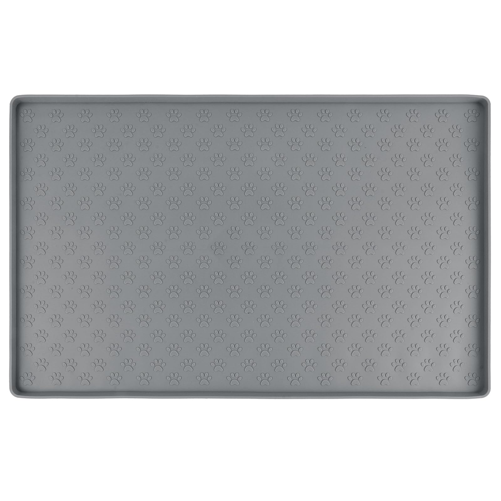 SUNLAND Silicone Pet Feeding Mats for Food and Water Pet Placemat for Dog and Cat Waterproof Non-Slip Feeding Bowl Mat Raised Edge Prevents Residue from Spilling onto The Floor Pets Accessories