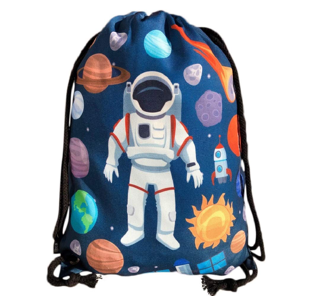 HECKBO bolsa de gimnasia infantil con cordón ropa deportiva botella para beber - jardín de infancia, escuela, guardería bolsa de tela - mochila, bolsa, mochila deportiva, bolsa de deporte niño niña