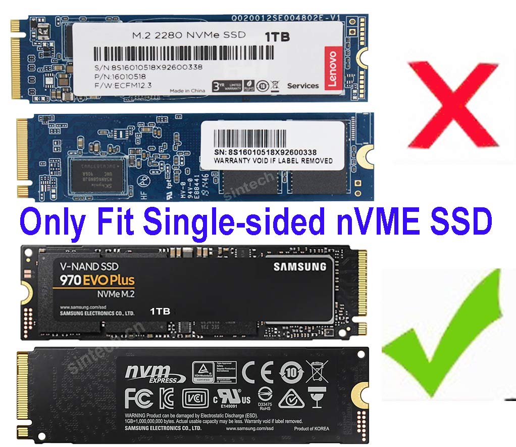 Sintech Adattatore PCI-E 4x Per SSD MacBook Pro/Air 2013-2015 - Per Samsung E SanDisk - A1465, A1466, A1502, A1398