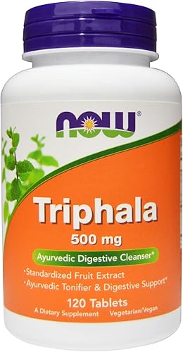 NOW Triphala, 500 mg, 120 comprimidos (paquete de 2)