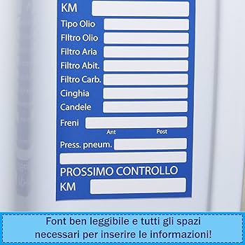 Etichette Tagliando Auto In Plastica - 36 Pezzi 10x5 Cm | Impermeabili E Resistente Alle Temperature - Foto 8