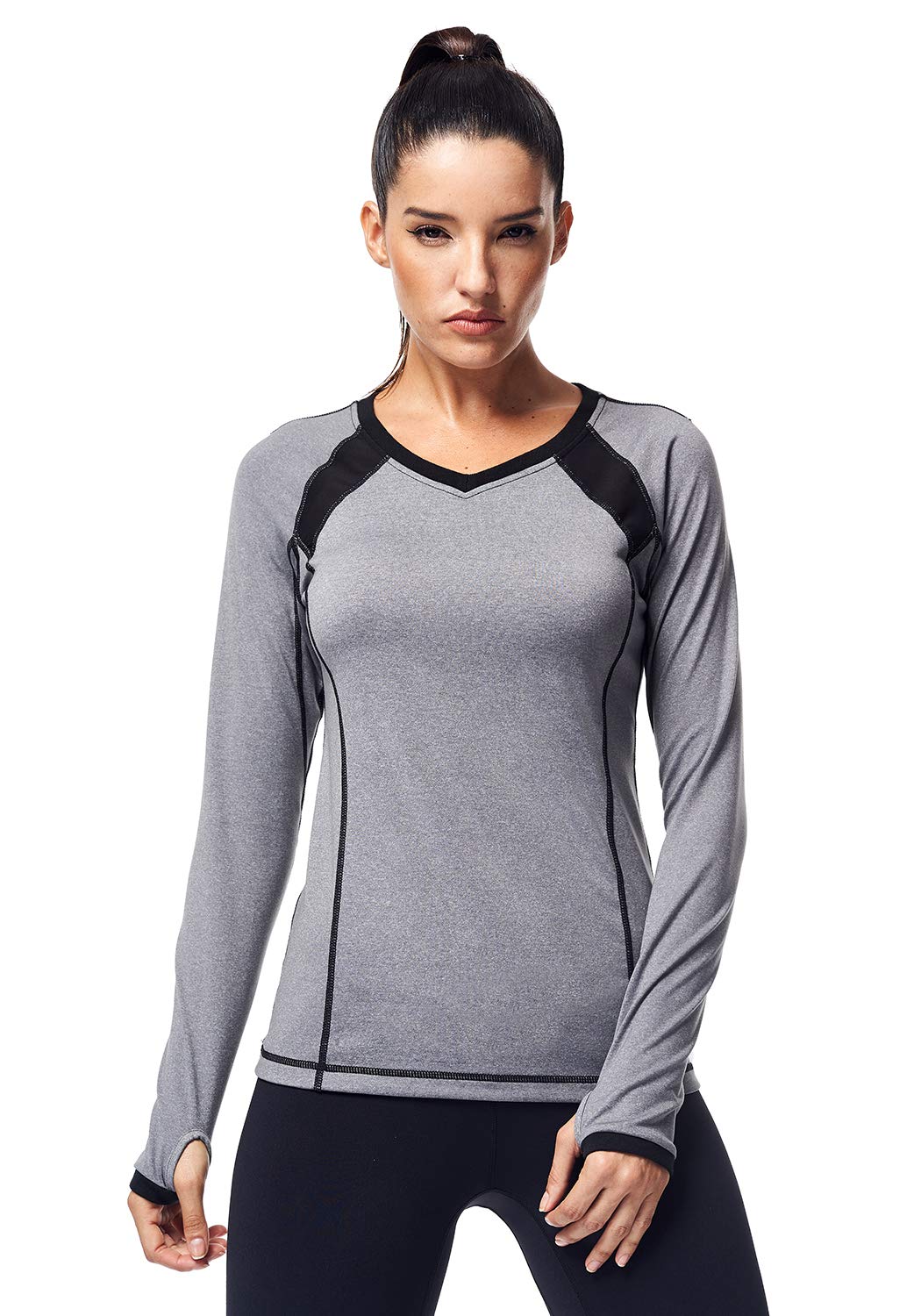 Long Sleeve Workout Tops For Women Active Yoga Workout Shirts