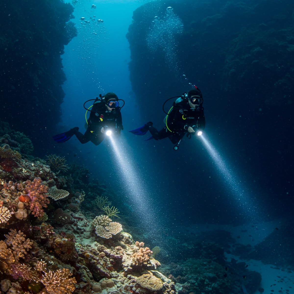 lampe torche de plongée sous-marine de 6000 lumens, lampe de plongée professionnelle XHP70 de 30 m étanche IPX8, lampe sous-marine LED pour plongée