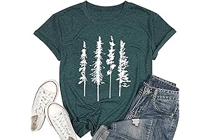 Funny Graphic Womens Loose Fit Tshirt Hiking & Camping