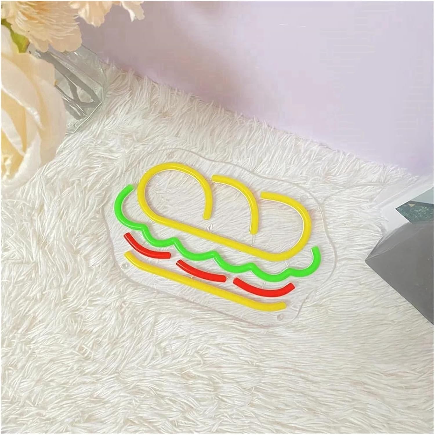 Insegna luminosa al neon Per insegne al Per neon a Per LED, sandwich, luci Per regolabili adatte per decorazioni murali di Amburgo alimentate(15cmx25cm)
