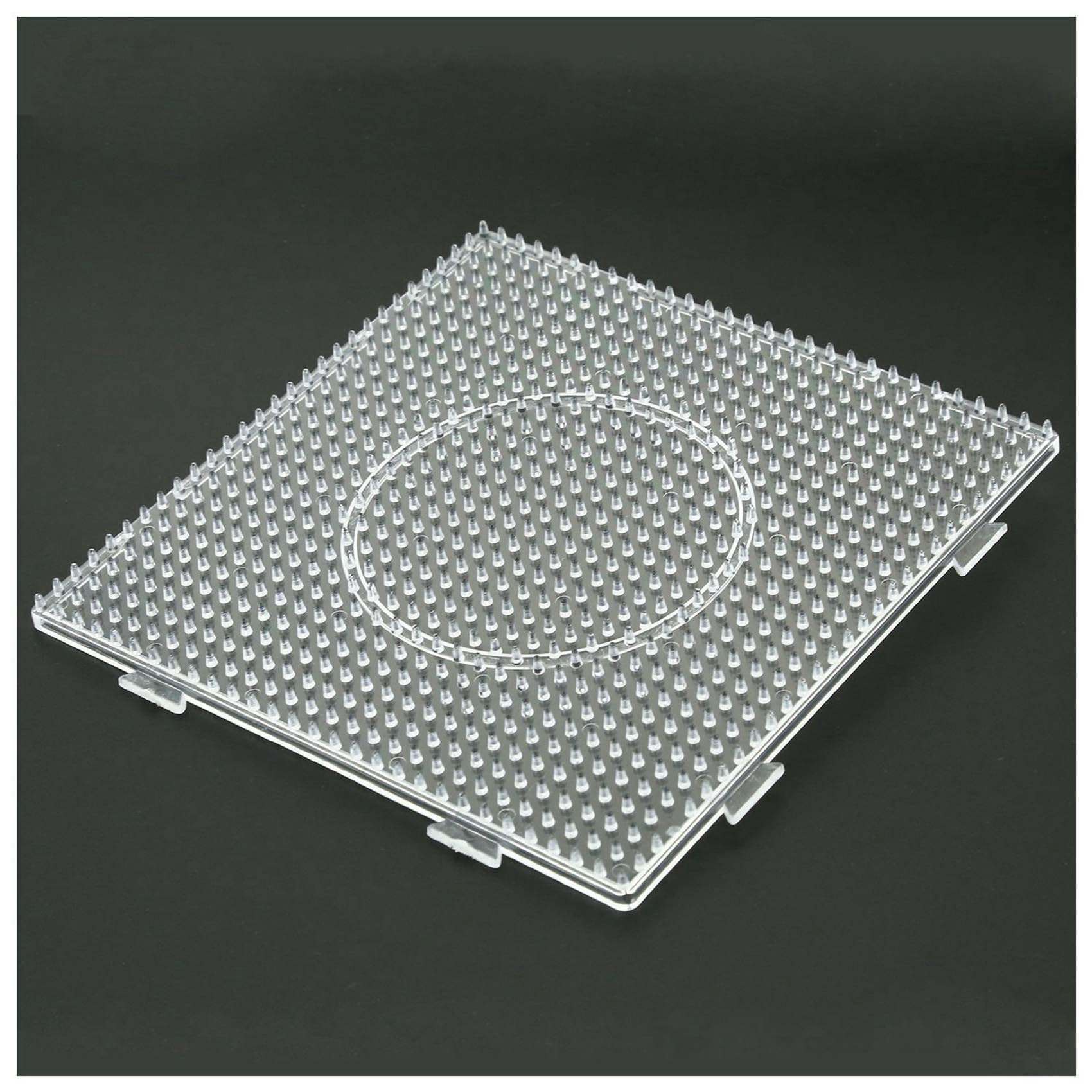 24 x ABC klare Stecktafeln für Sicherungsperlen, quadratisch, 145 x 145 mm