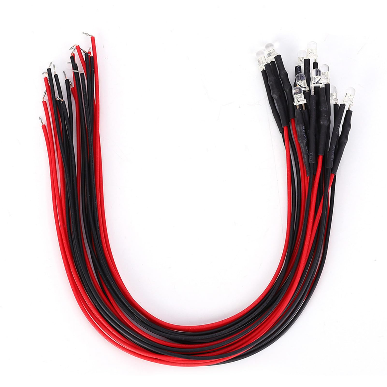 50 LED Precablati 3mm Luce Bianca Calda - Per Decorazioni Fai Da Te, Modellini E Circuiti, Funzionano A 5-12V - Foto 12