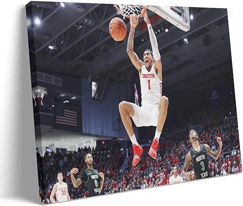 EkSma Obi Toppin - Póster clásico Slam Dunk Pintura sobre lienzo, arte de pared, impresión de pergamino, pared de sala de estar, decoración de