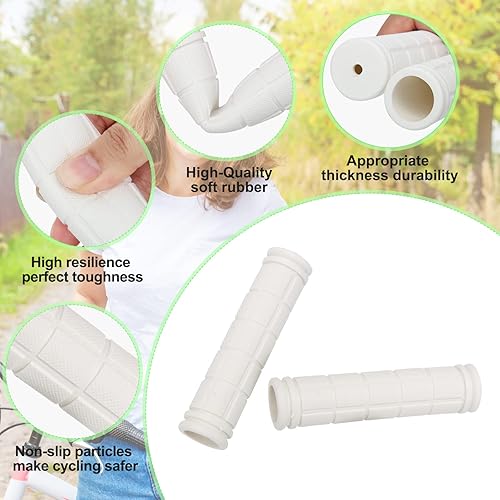 Miniatura 45 de Coolrunner Agarres de manillar de bicicleta, empuñaduras de bicicleta para niños y niñas, agarre de goma antideslizante para scooter Cruiser Seadoo