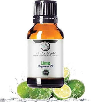 Lime Fragrance Oil Sweet & Tangy Citrus Aroma | Phthalate-Free | for Candles, Soaps, Room Sprays, and DIY Cleaning Products | Fresh Uplifting Scent | 15ml