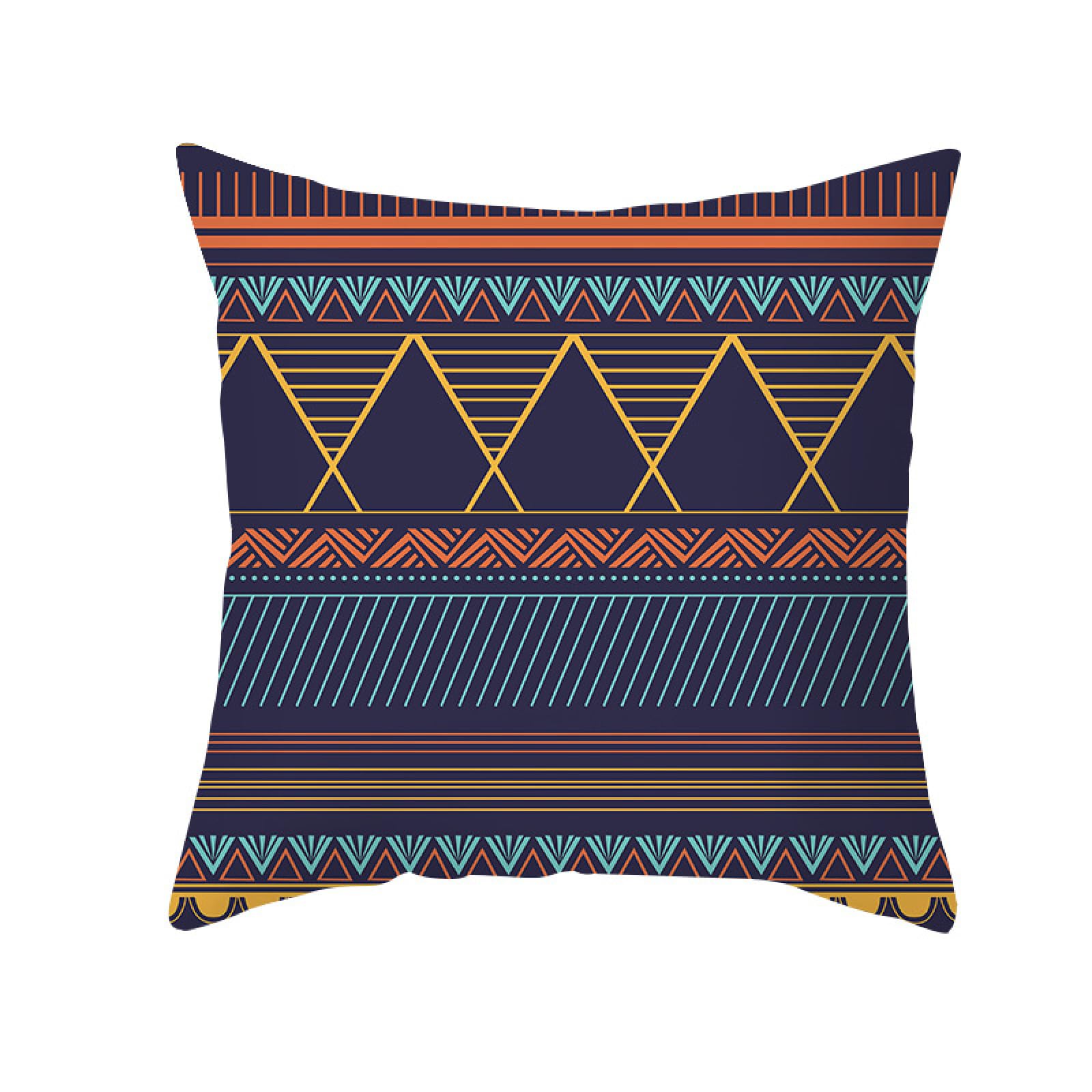 Cushion Covers Navy Blue Pillow Cases Soft Linen Cushions with Covers Included Washable Sofa Cushions with Invisible Zip Pillowcase Breathable Pillow Cover 50x50 Cushion Cover 1 Pack