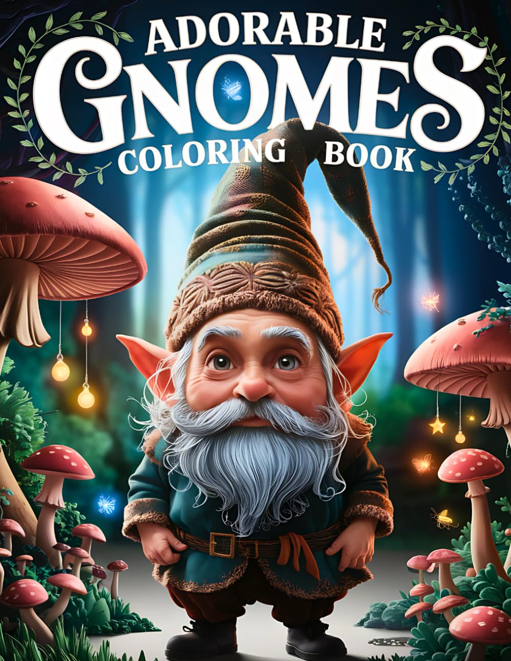 Adorable Gnomes Coloring Book: Enchanting Moments for Relax and Stress Relief for Teens and Adults
