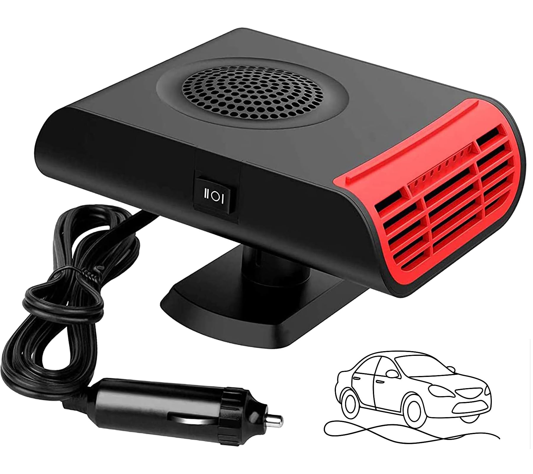 Chauffage 12V 150W dégivreur de pare-brise idéal pour les trajets hivernaux en voiture
