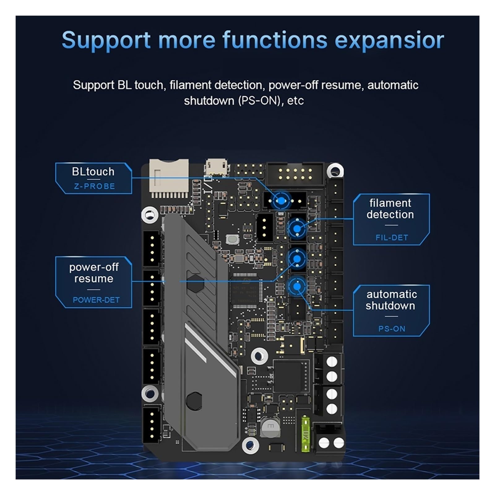 BTT SKR Mini E3 V3.0 Motherboard With TMC2209 UART VS SKR 2 3D Printer Mainboard for Ender 3 Ender 5 Pro CR 10(SKR Mini E3 V3.0)