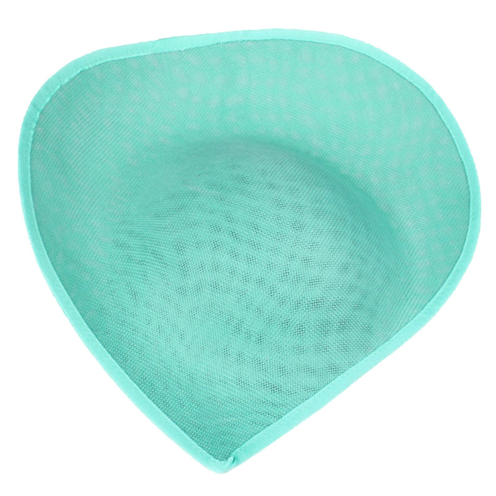 Vdaxvme Women's Jade Green Teardrop Sinamay Hat Base Millinery Fascinator Saucer Upturned Brim Hat Fascinator Base