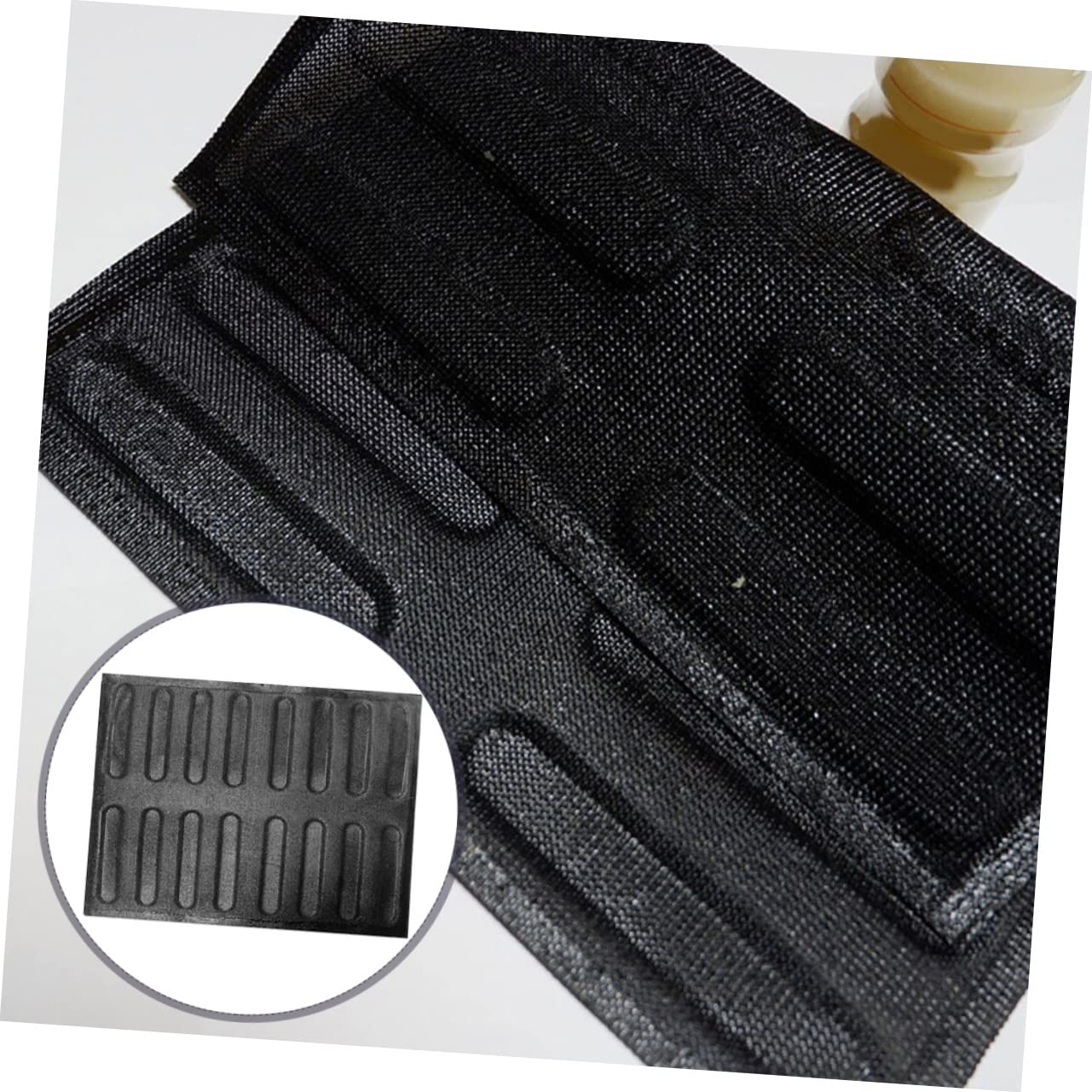 TOPBATHY 2 Pièces boulangerie moule à français moule s à plaque de cuisson respirante à multifonction à pâtisserie accessoire français Black