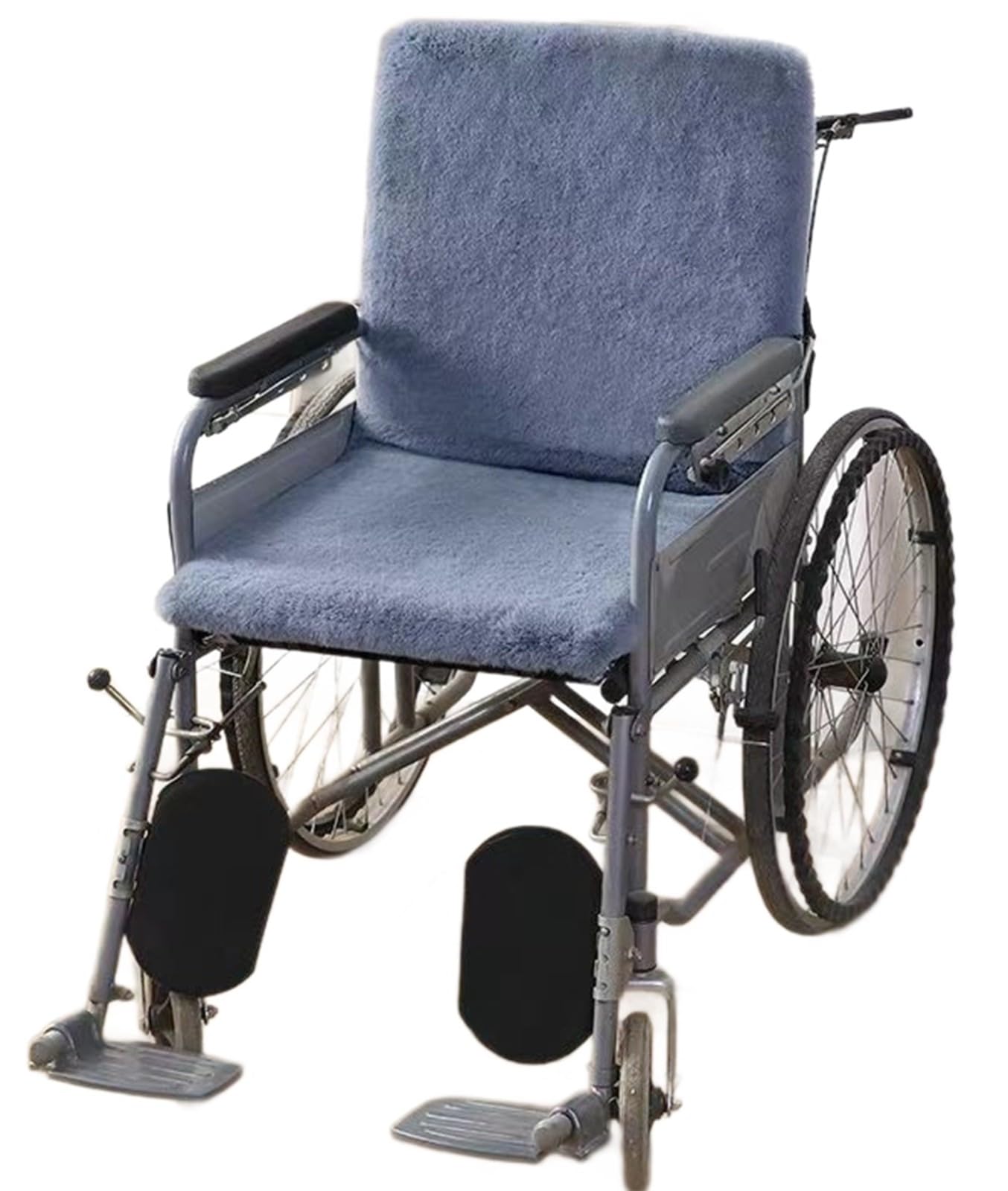 FUELIX Colchón Antiescaras, Cojín Integrado para Silla De Ruedas con Respaldo, Cojín Reductor De Presión, Lavable, Funda para Silla De Ruedas Apoya Coxis Y Espalda