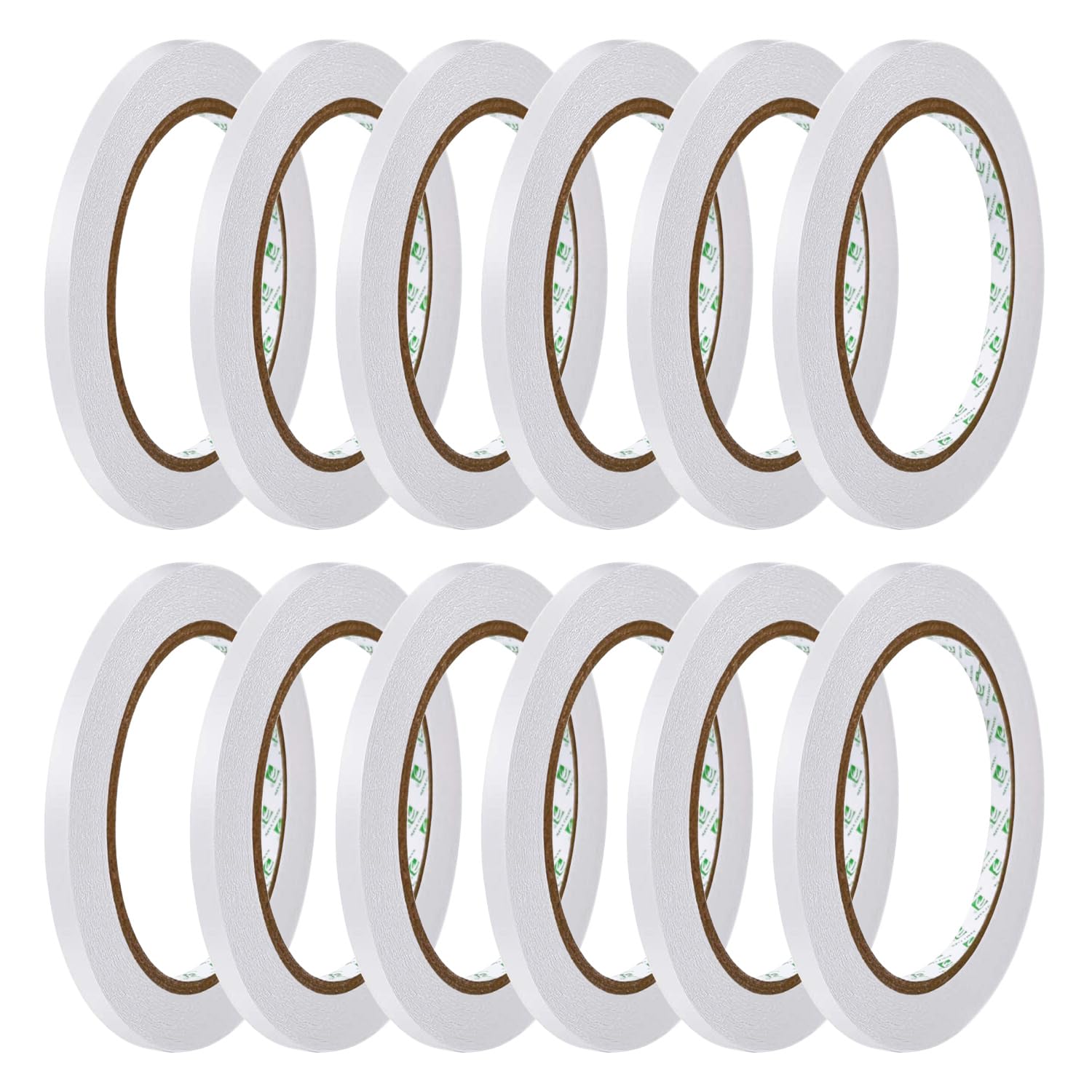 SANLI TAPE Doppelseitiges Klebeband Starke Klebeband Selbstklebeband Stark Papier für Geschenke, Fotos, Dokumente, Tapeten,Büro DIY Handwerk, Bänder, Karten und Boxen (6mm*10m)