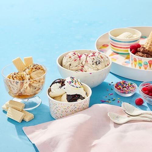 Miniatura 4 de Sur La Table Cuencos de melamina para helados, juego de 4, multicolor