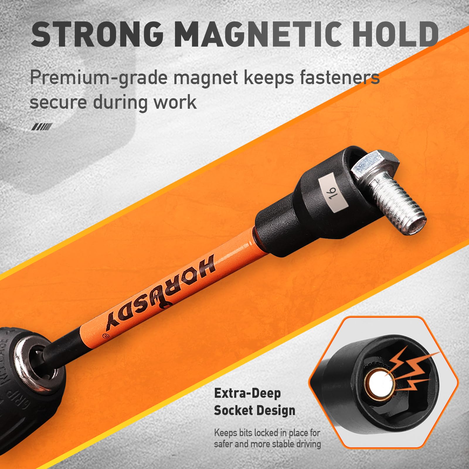 HORUSDY Magnetic Nut Driver Set - 60 Piece -5 HORUSDY Magnetic Nut Driver Set - 60 Piece -5