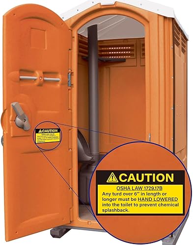 60 calcomanías divertidas, calcomanías OSHA para baño de orinal Porta, baño, broma de broma, regalos para adultos y adolescentes