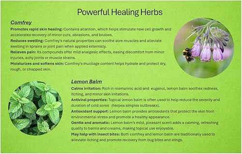 Miniatura 3 de Evans Organics Pomada de Cónfido  Alivio para Articulaciones Doloridas, Músculos Adoloridos, Piel Seca, Pies, Manos y Codos  4 oz