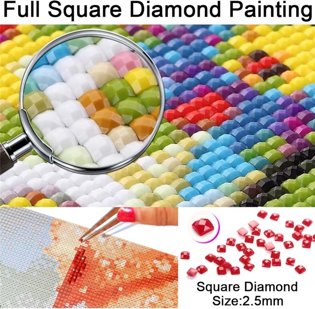 5D Diamond Painting Adulti, Farfalla Fiore Diamond Painting Kit Completo, Diamantini Crystal Art Ricamo a Punto Croce Kit, Hobby Creativi Adulti Decorazioni da Parete e Casa 100 x 135cm PjY3953 Z-U