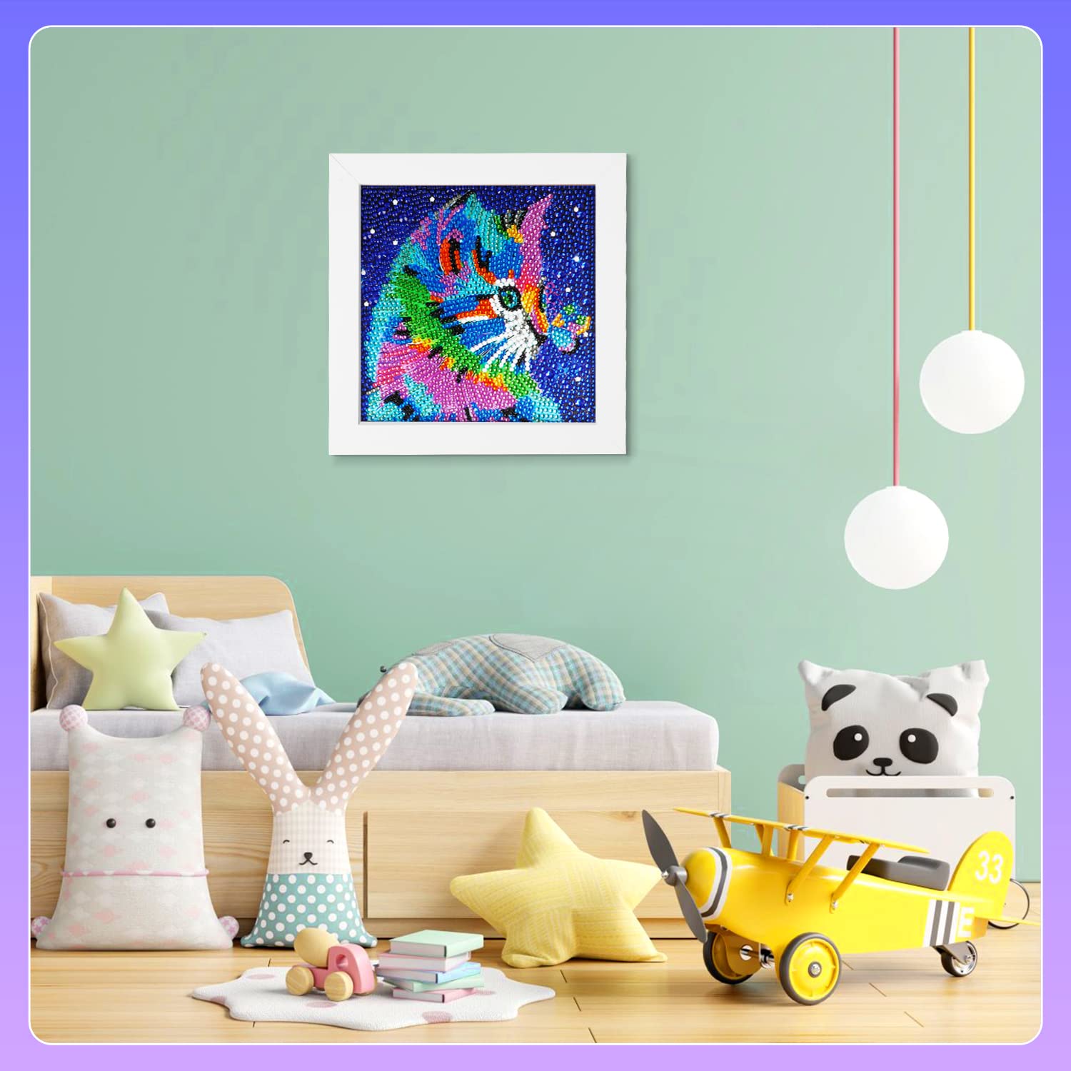 VAIIEYO 5D DIY Diamond Painting Gato, Diamond Painting