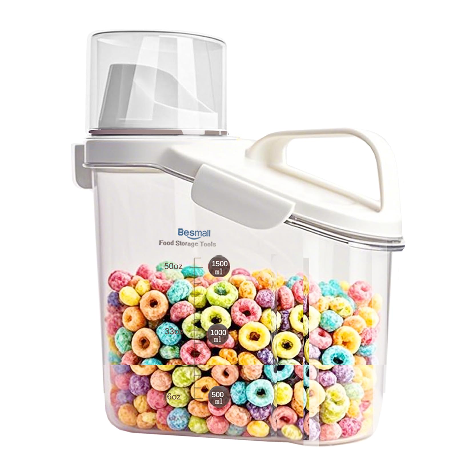 Contenitori Per Cereali Ermetici, Set Da 3 Con Etichette E Pennarello, 4L