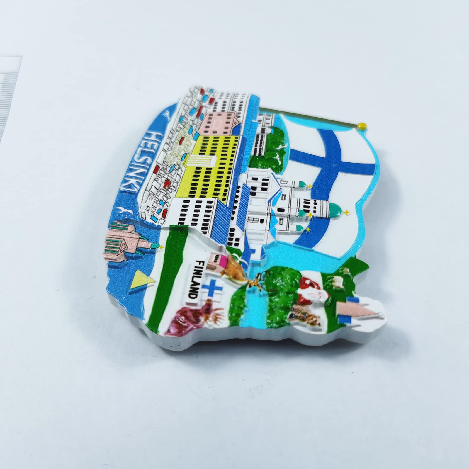Helsinki Finlande 3D Aimant Pour Réfrigérateur Touristique